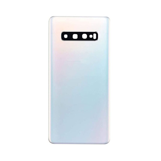 Back Cover+Camera Lens Samsung Galaxy S10 Plus/G975 White Back Cover+Camera Lens Samsung Galaxy S10 Plus/G975 White